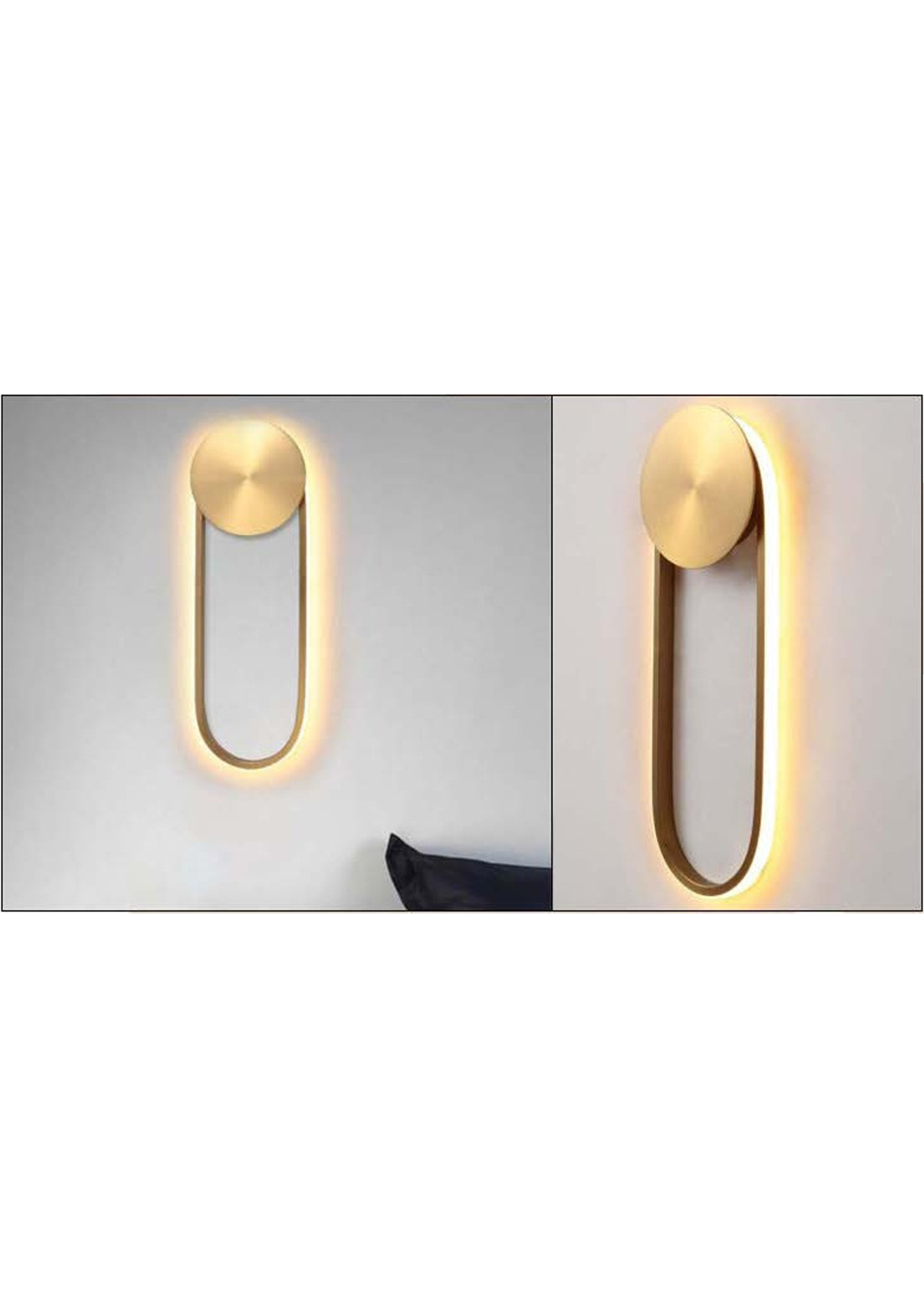 Beyond Lights - Brass Oval Sconce- GL